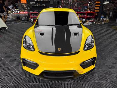 Porsche Cayman 718 Front Bonnet Hood Dry Carbon
