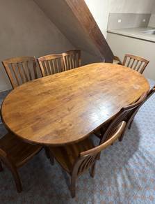 Meja Makan 8 kerusi (Dining Table) Senawang
