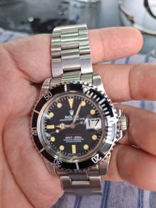 Jam Klasik R O L E X Style | Tulisan Merah Vintage