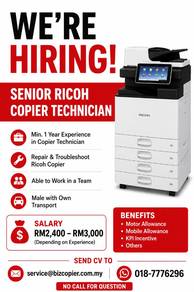 Ricoh Copier Technician (Junior/Senior)