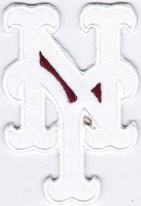 MLB New York Mets Cap WHITE Major Baseball Patch