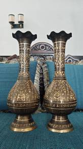 Authentic Handcrafted Pakistani Brass Vases 