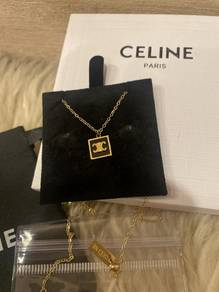 Céline Square Pendant Necklace 