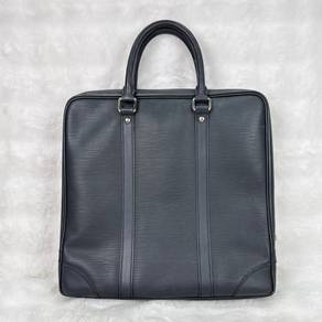 LV Bag Black Vivienne Document Labtop Tote MM