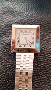 Catena 'Tank' 18k white gold plated