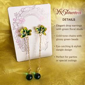 Earrings with drop
