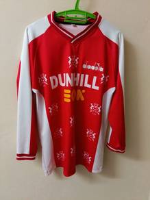 831.Diadora Dunhill Long Sleeve Jersey Red White