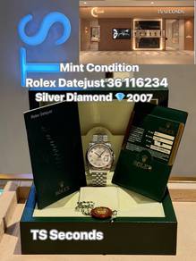 Rolex Datejust 36mm 116234 Silver Diamonds Dial