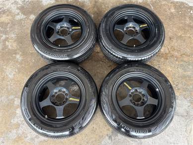 Rim second 15 aow spoon sw388 5x114 siap tayar ek9