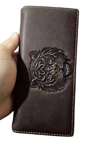 R.Rider Tiger Genuine Leather Men's Long Wallet