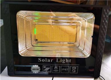 LARGE SIZE 400W 918LED LAMPU SOLAR SPOTLiGHT LAMP