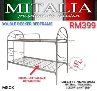 Katil Besi Double Decker Modern Design Murah