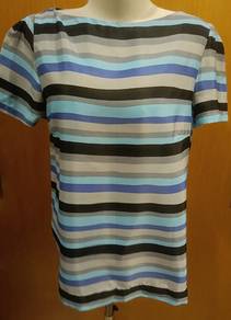 Mirabelle Striped Short Sleeve Top