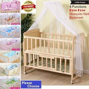 Multifunctional Baby Cot (new fabric design)