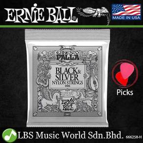Ernie Ball 2406 Ernesto Palla Black & Silver Nylon