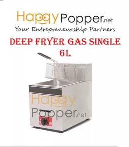 Commercial Deep Fryer Gas 6 L Liter Single Tank