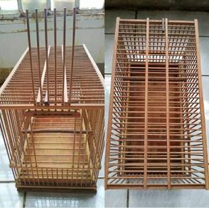 Vintage Japanese bamboo Birdcage hand-crafted