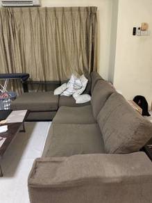 L-Shape Sofa - Dark Green