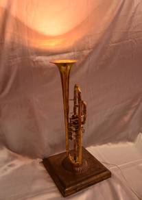 Old Trumpet Converted to Table Lamp