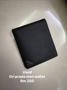 original prada used men wallet
