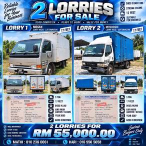 Two lorrys for salles 17 feet 2000/2007