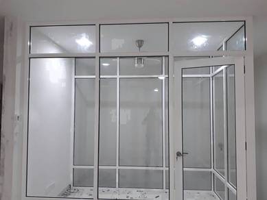 Pasang Dinding Berkaca (MATERIAL ALUMINIUM)