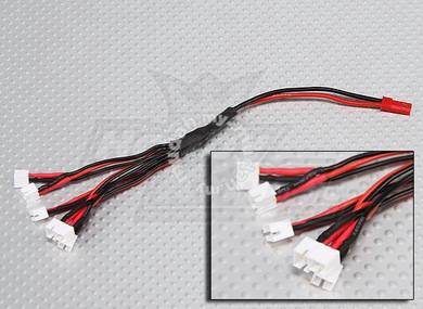 2 Pin JST to 6 x E-Flight Ultra Micro plug Chargin