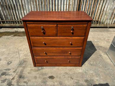 4 Tier Solid Cabinet Chest Drawer Laci