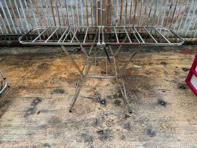 Foldable Stainless Steel Ampaian Baju Drying Rack