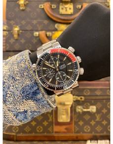 2012 Oris Tt1 Titanium Chronograph Coke Bezel