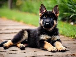 WP011 German Shepherd black tan haired mka cert