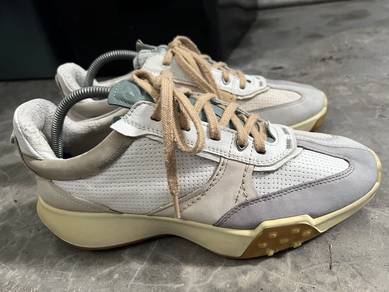 Ecco Genuine Leather Sneakers Shoes 8UK