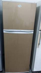Refrigerator Peti Ais Samsung Fridge Freezer Gold