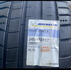 245 45 17 MICHELIN PS5 Tayar Tyre New 2025
