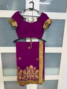 Purple saree