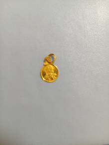 916 gold krishna pendant/charm