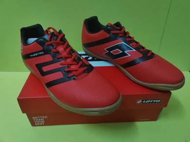 ITEM BARU_Kasut Sukan Futsal LOTTO Red size 8.5uk