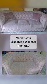 Velvet sofa