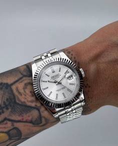 Custom Seiko Mod 39mm Silver Datejust