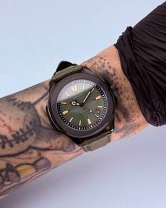 Custom Seiko Mod 42mm Army Olive Prospex Naut