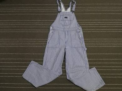 H&M overall denim hickory w22-28 woman