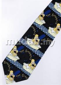 The Simpsons Homer Jay Bath Marge Cartoon Neck Tie