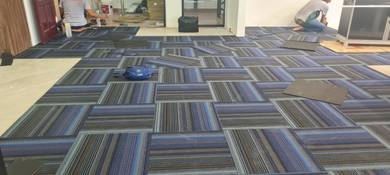 SUPPLY INSTALL CARPET l bekalpasang karpet pejabat
