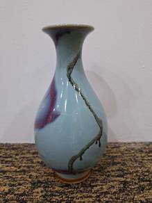 Chinese Flambe Glazed ceramic Vase
