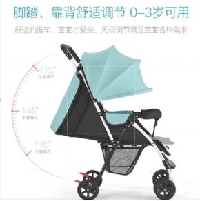 Blue portable light weight prams stroller