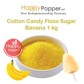 Cotton Candy Floss Sugar Gula Kapas Banana 1kg