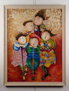 The Scooters – Reproduction Oil Painting (Signed)