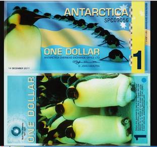 Antarctica 1 dollar 2011 Polymer UNC