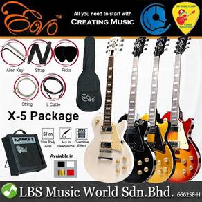 Evo X-5 Les Paul Electric Guitar Pack With 15 Watt
