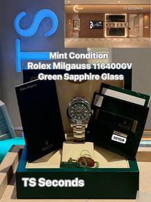 Rolex Milgauss 116400GV Green Sapphire Glass 2010